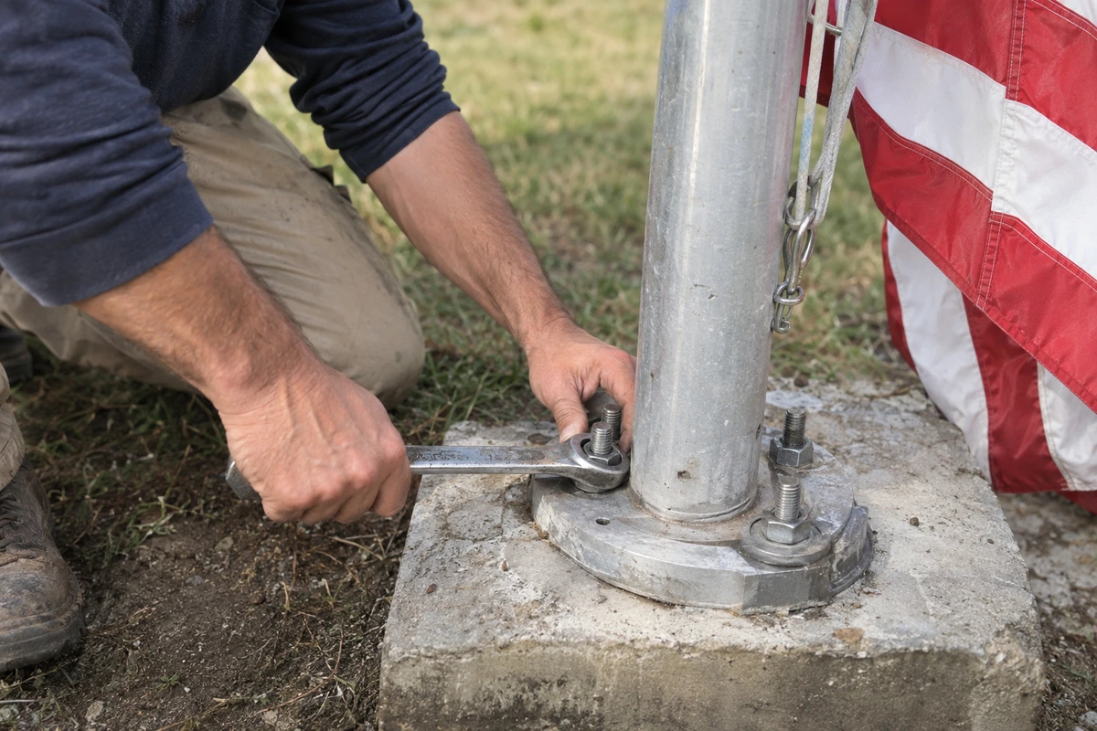 Flagpole installation and repair contractor